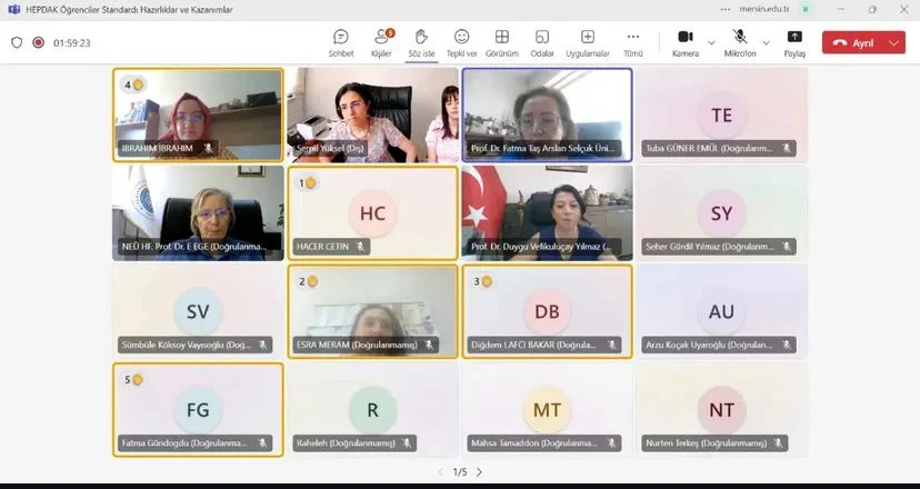 HEPDAK Öğrenciler Standartı Hazırlıklar ve Kazanımlar"